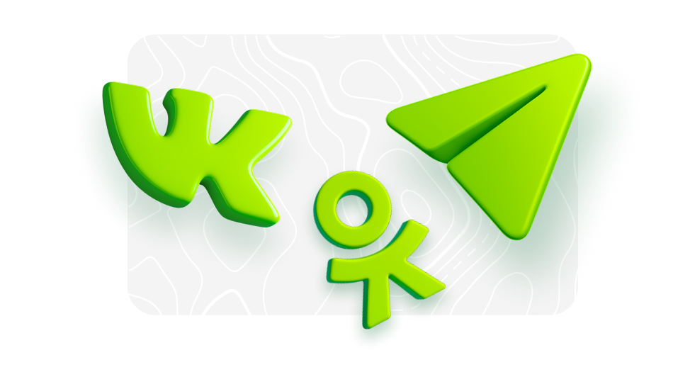 VK OK TG